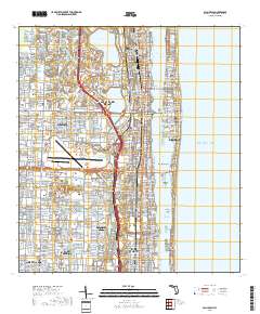 Palm Beach 2018 topographic map thumbnail