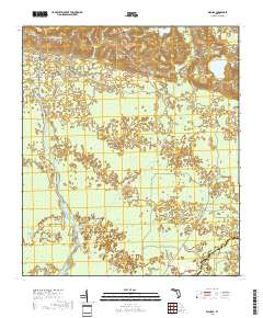 Wacissa 2018 topographic map thumbnail