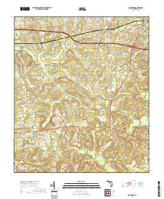 Waukeenah 2018 topographic map thumbnail