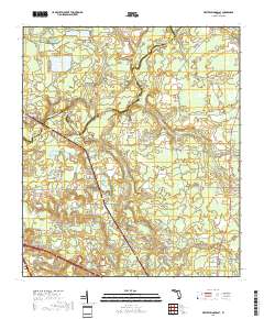 White Springs East 2018 topographic map thumbnail