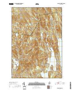 Belgrade Lakes 2018 topographic map thumbnail