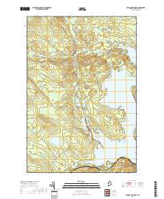 Brassua Lake West 2018 topographic map thumbnail