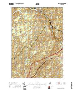 Lisbon Falls South 2018 topographic map thumbnail
