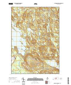 Meddybemps Lake East 2018 topographic map thumbnail