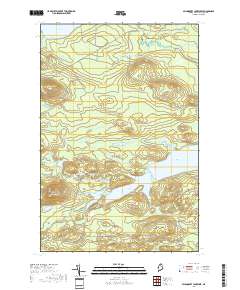 Millinocket Lake West 2018 topographic map thumbnail
