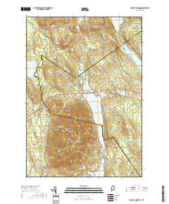 Pleasant Mountain 2018 topographic map thumbnail