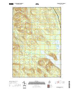 Portage Lake West 2018 topographic map thumbnail