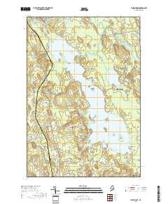 Pushaw Lake 2018 topographic map thumbnail