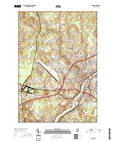 Bangor 2018 topographic map thumbnail
