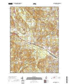 South Merrimack 2018 topographic map thumbnail
