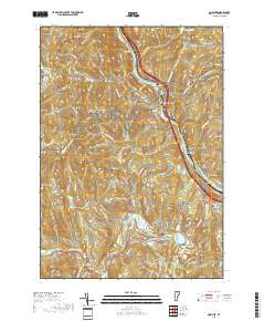Quechee 2018 topographic map thumbnail