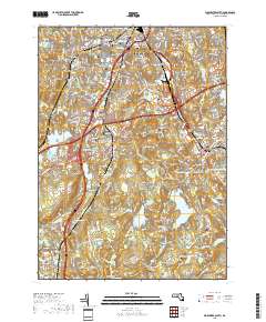 Worcester South 2018 topographic map thumbnail