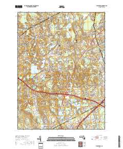 Wrentham 2018 topographic map thumbnail