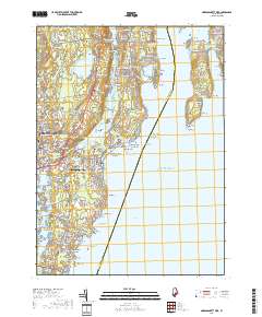Narragansett Pier 2018 topographic map thumbnail