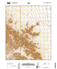 Eagletail Mountains East 2018 topographic map thumbnail