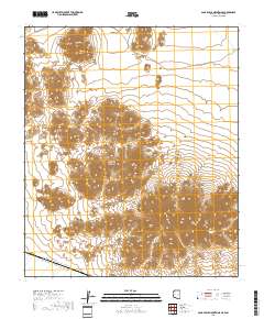 Agua Dulce Mountains 2018 topographic map thumbnail