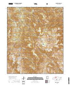 Aztec Peak 2018 topographic map thumbnail