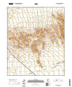 Bouse Hills West 2018 topographic map thumbnail