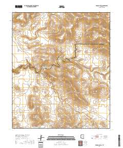 Bronco Gulch 2018 topographic map thumbnail