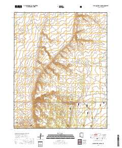 Buck Pasture Canyon 2018 topographic map thumbnail
