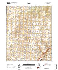 Burntwater Wash 2018 topographic map thumbnail