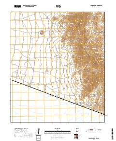 Caponera Peak 2018 topographic map thumbnail