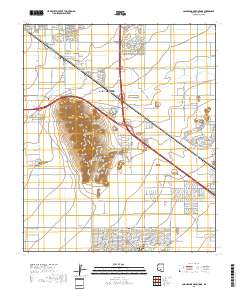 Casa Grande Mountains 2018 topographic map thumbnail