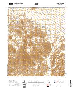 Castaneda Hills 2018 topographic map thumbnail