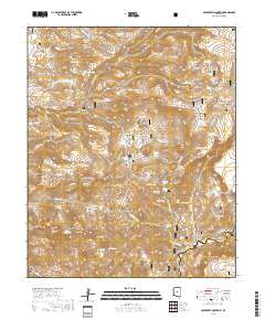 Hackberry Mountain 2018 topographic map thumbnail