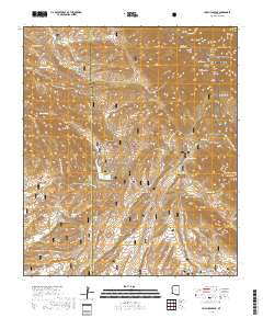 Huachuca Peak 2018 topographic map thumbnail