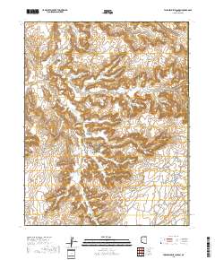 Toenleshushe Canyon 2018 topographic map thumbnail