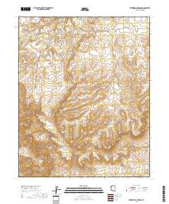 Milkweed Canyon SW 2018 topographic map thumbnail