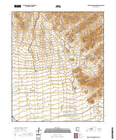 Hieroglyphic Mountains SW 2018 topographic map thumbnail