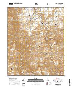 Horner Mountain 2018 topographic map thumbnail