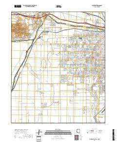 Yuma West 2018 topographic map thumbnail
