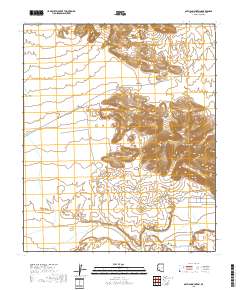 Oatman Mountain 2018 topographic map thumbnail