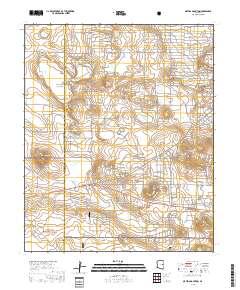 Ortega Mountain 2018 topographic map thumbnail