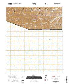 Pajarito Peak 2018 topographic map thumbnail