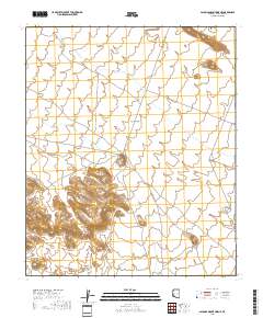 Palomas Mountains NE 2018 topographic map thumbnail