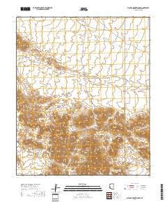 Palomas Mountains NW 2018 topographic map thumbnail
