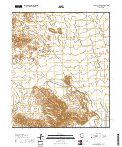 Palomas Mountains SE 2018 topographic map thumbnail