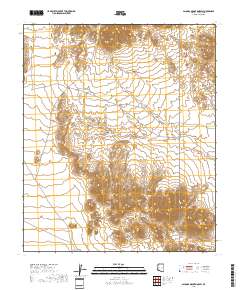 Palomas Mountains SW 2018 topographic map thumbnail
