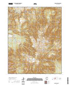 Pastora Peak 2018 topographic map thumbnail