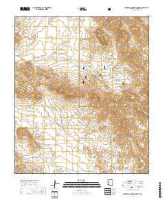 Pedregosa Mountains West 2018 topographic map thumbnail