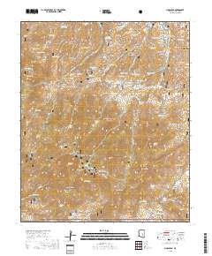 Pinal Peak 2018 topographic map thumbnail