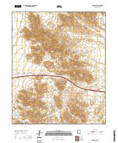 Plomosa Pass 2018 topographic map thumbnail