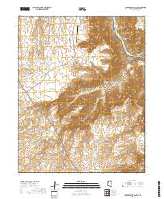 Quartermaster Canyon 2018 topographic map thumbnail