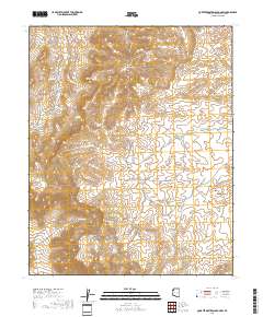 Quartermaster Canyon SW 2018 topographic map thumbnail
