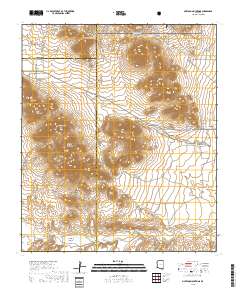 Mustang Mountains 2018 topographic map thumbnail