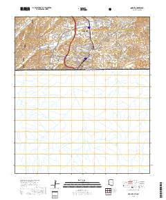 Nogales 2018 topographic map thumbnail
